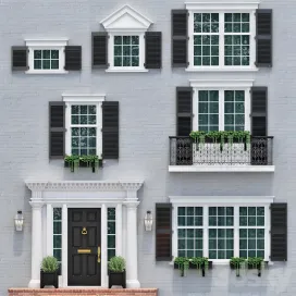 Windows doors in the style of english classics